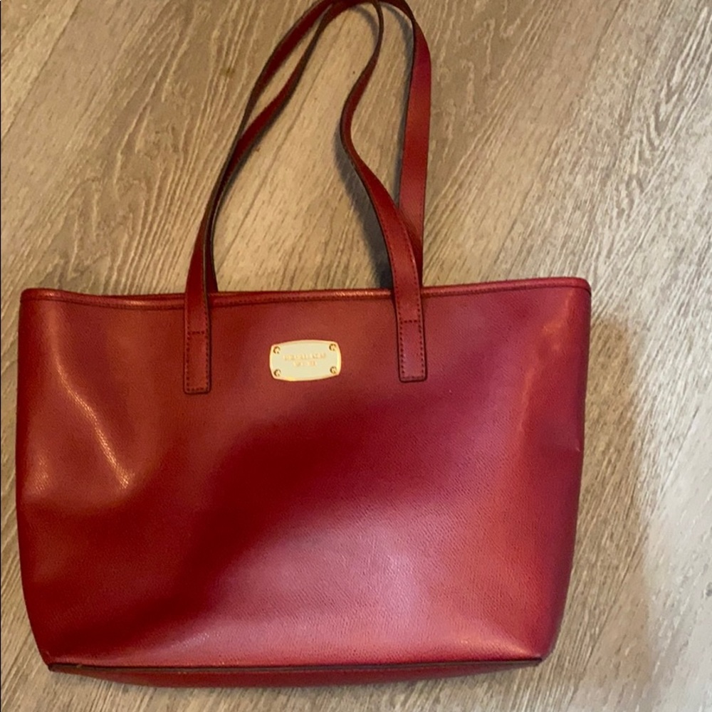 Deep red Michael Kors Tote